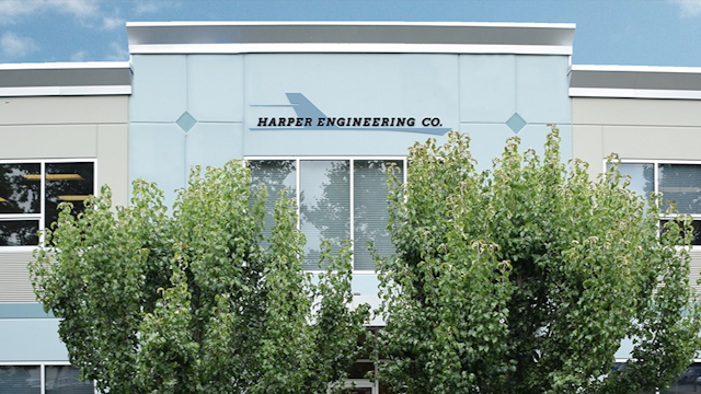         Building of the main location        for Harper Engineering Co. in Renton, WA       